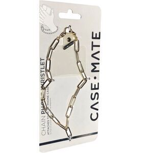 Case-Mate Gold Chain Wristlet Phone Strap Universal Crossbody Holder NEW